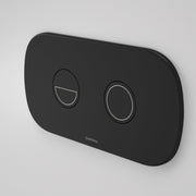 Caroma Contura II Invisi Series II Round DC Dual Flush Button Panel, Matte Black