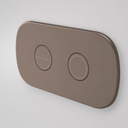Caroma Contura II Invisi Series II Round DC Dual Flush Button Panel, Brushed Bronze