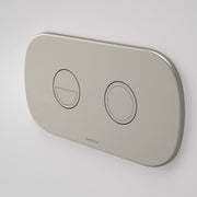 Caroma Contura II Invisi Series II Round DC Dual Flush Button Panel, Brushed Nickel