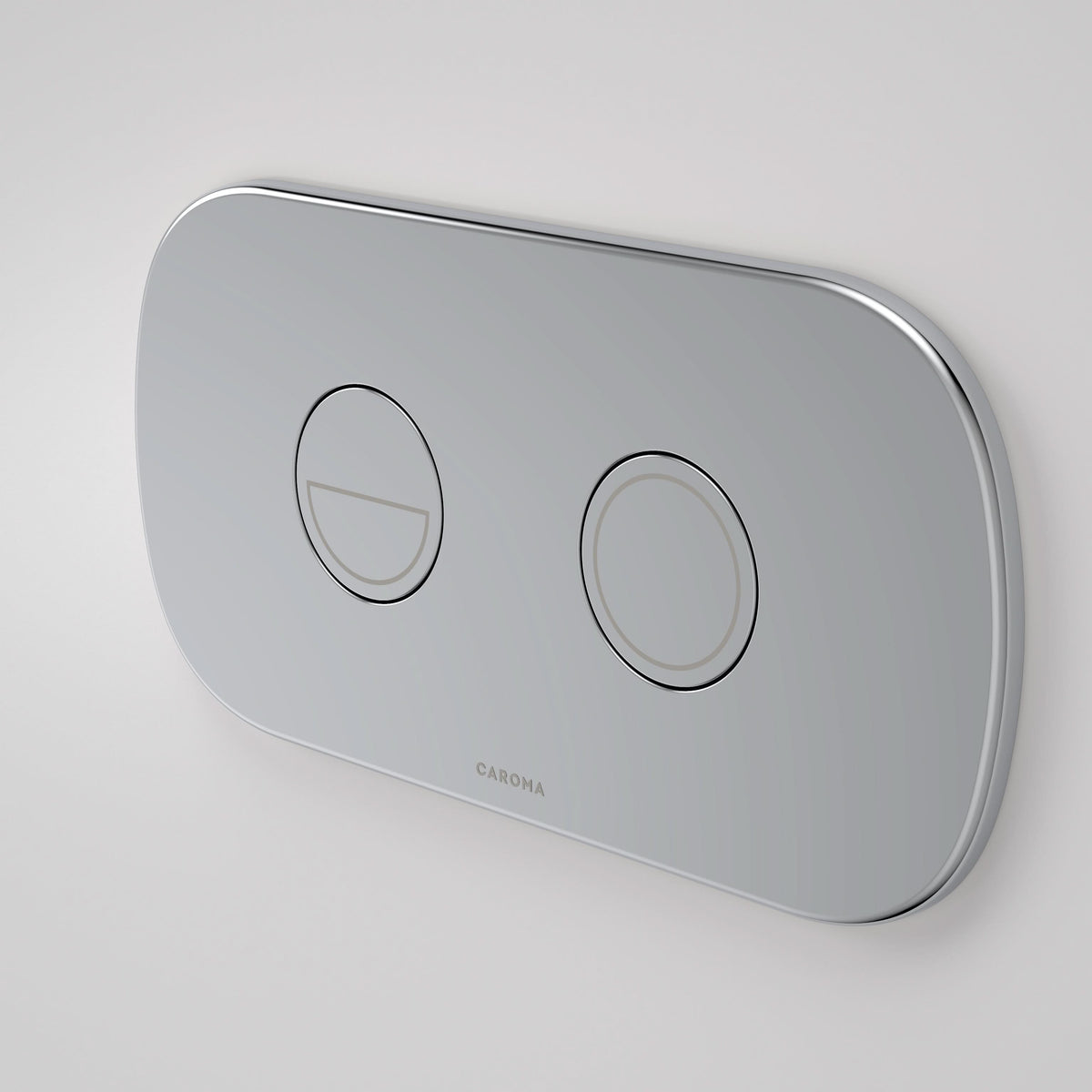 Caroma Contura II Invisi Series II Round DC Dual Flush Button Panel, Chrome