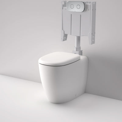 Caroma Contura II Cleanflush Invisi Series II Wall Faced Suite, Matte White