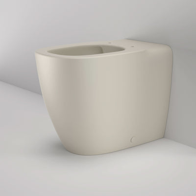 Caroma Contura II Cleanflush Wall Faced BI 4S Pan GermGard, Matte Clay
