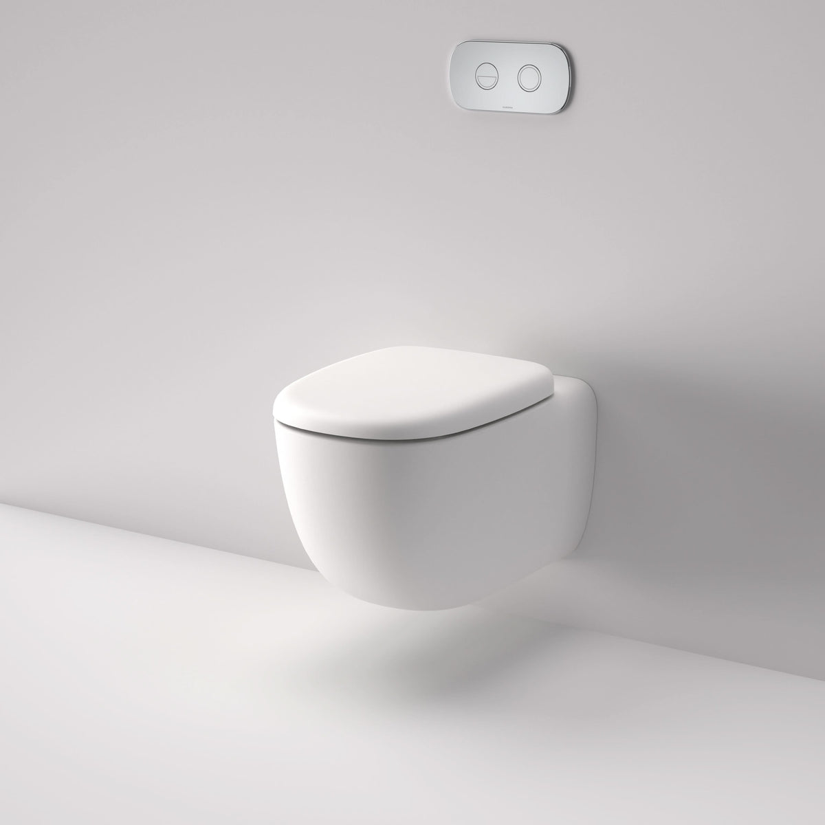 Caroma Contura II Cleanflush Wall Hung Invisi Series II Suite GermGard, Matte White