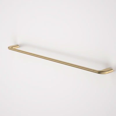 Caroma Contura II 820mm Single Towel Rail, Brushed Brass