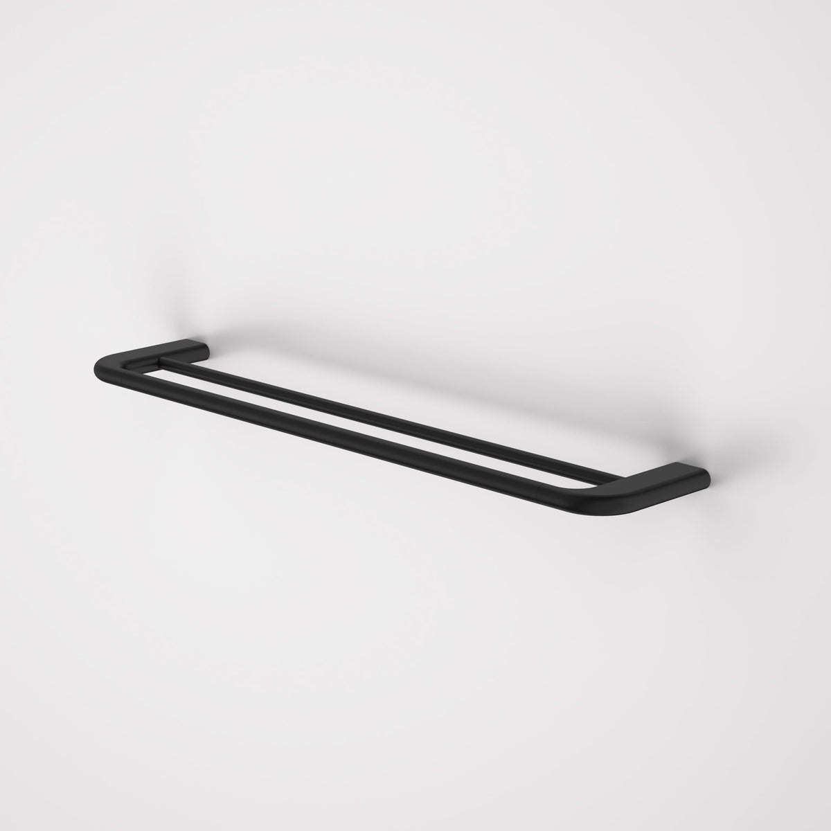 Caroma Contura II 620mm Double Towel Rail, Matte Black