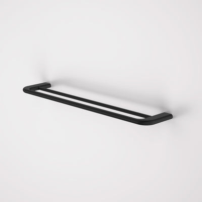 Caroma Contura II 620mm Double Towel Rail, Matte Black