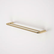Caroma Contura II 620mm Double Towel Rail, Brushed Brass