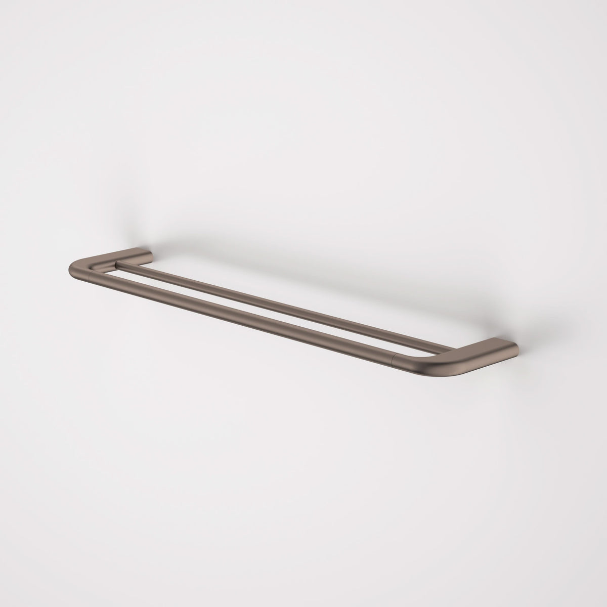 Caroma Contura II 620mm Double Towel Rail, Brushed Bronze