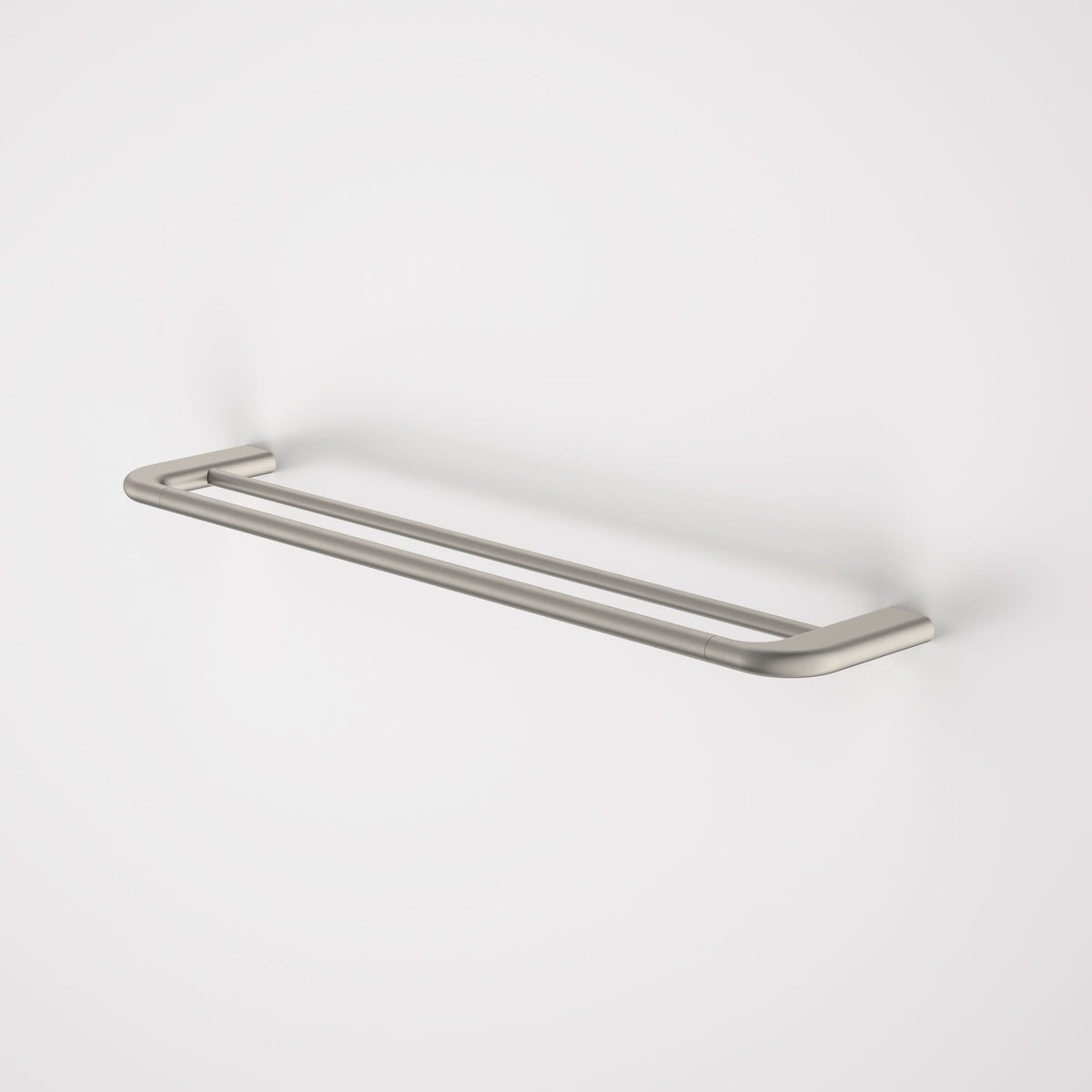 Caroma Contura II 620mm Double Towel Rail, Brushed Nickel