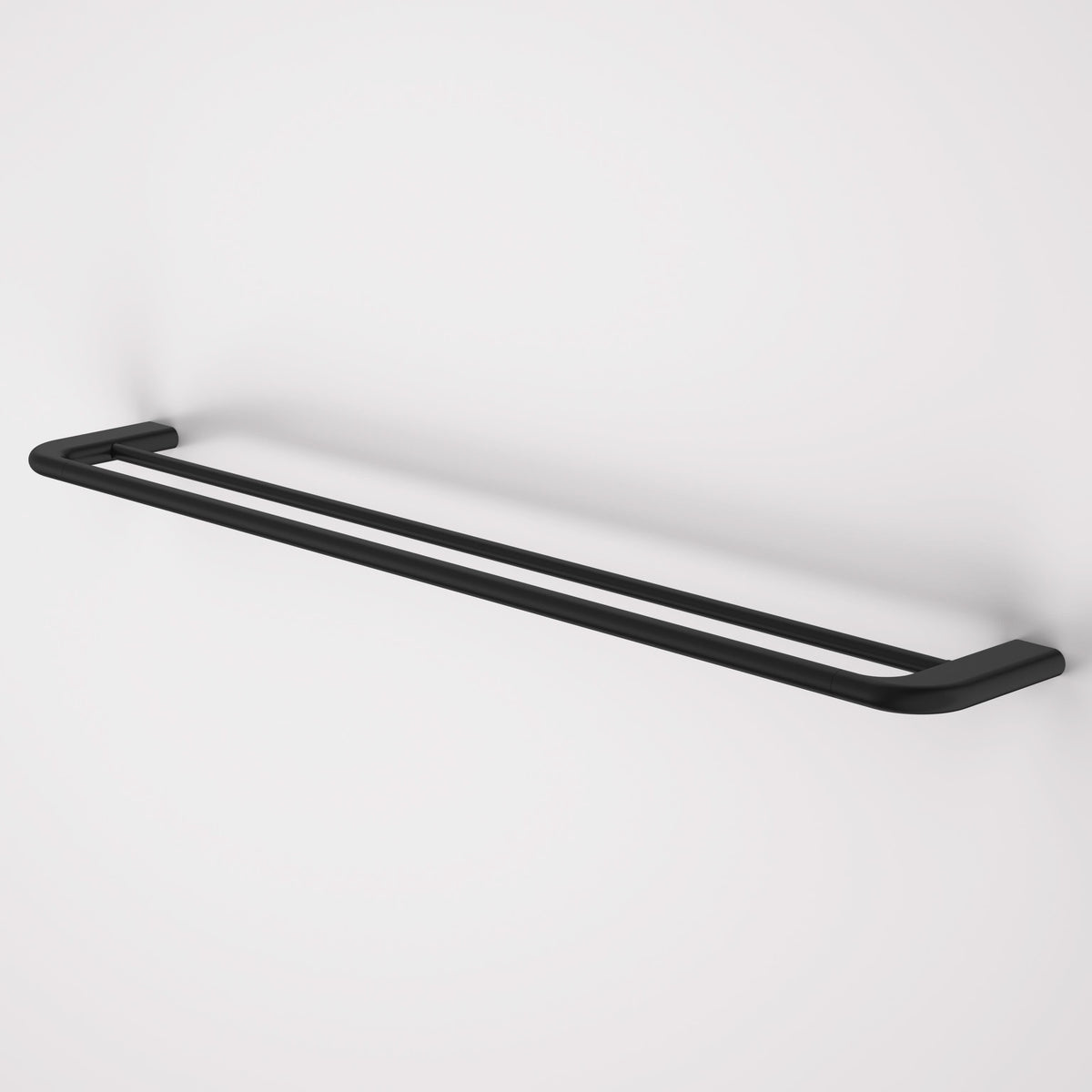 Caroma Contura II 820mm Double Towel Rail, Matte Black