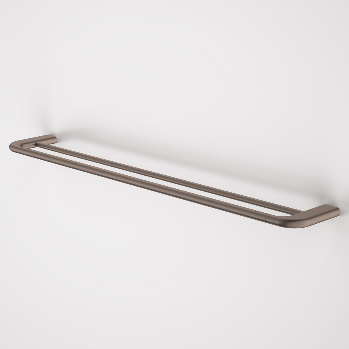 Caroma Contura II 820mm Double Towel Rail, Brushed Bronze