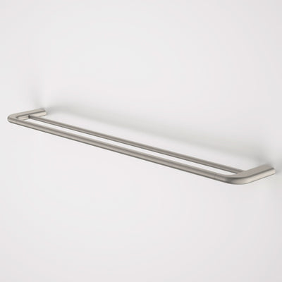 Caroma Contura II 820mm Double Towel Rail, Brushed Nickel