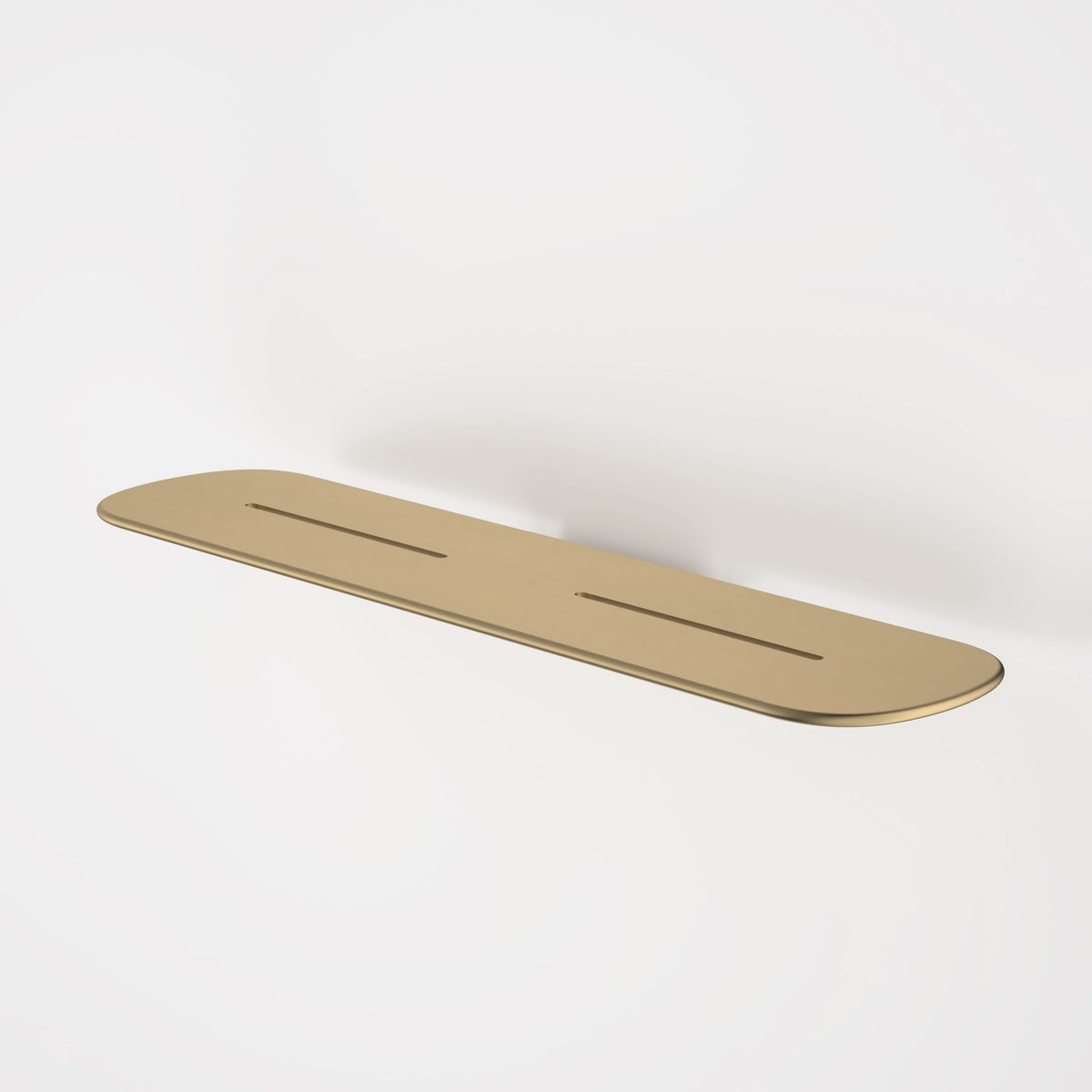 Caroma Contura II Bathroom Shelf, Brushed Brass