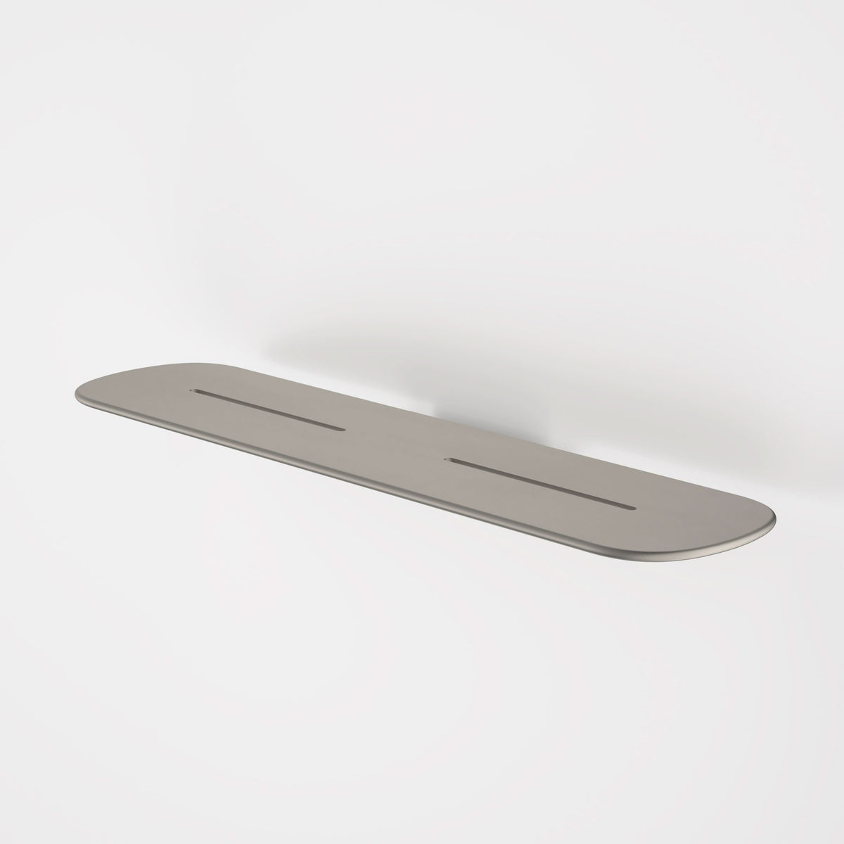 Caroma Contura II Bathroom Shelf, Brushed Nickel