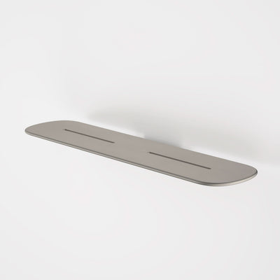 Caroma Contura II Bathroom Shelf, Brushed Nickel