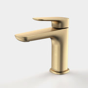 Caroma Contura II Basin Mixer, Brushed Brass