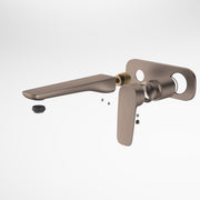 Caroma Contura II Wall Basin/Bath Mixer 180mm - Trim Kit, Brushed Bronze