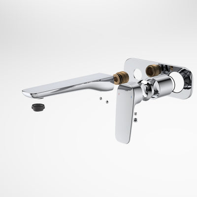 Caroma Contura II Wall Basin/Bath Mixer 180mm - Trim Kit, Chrome