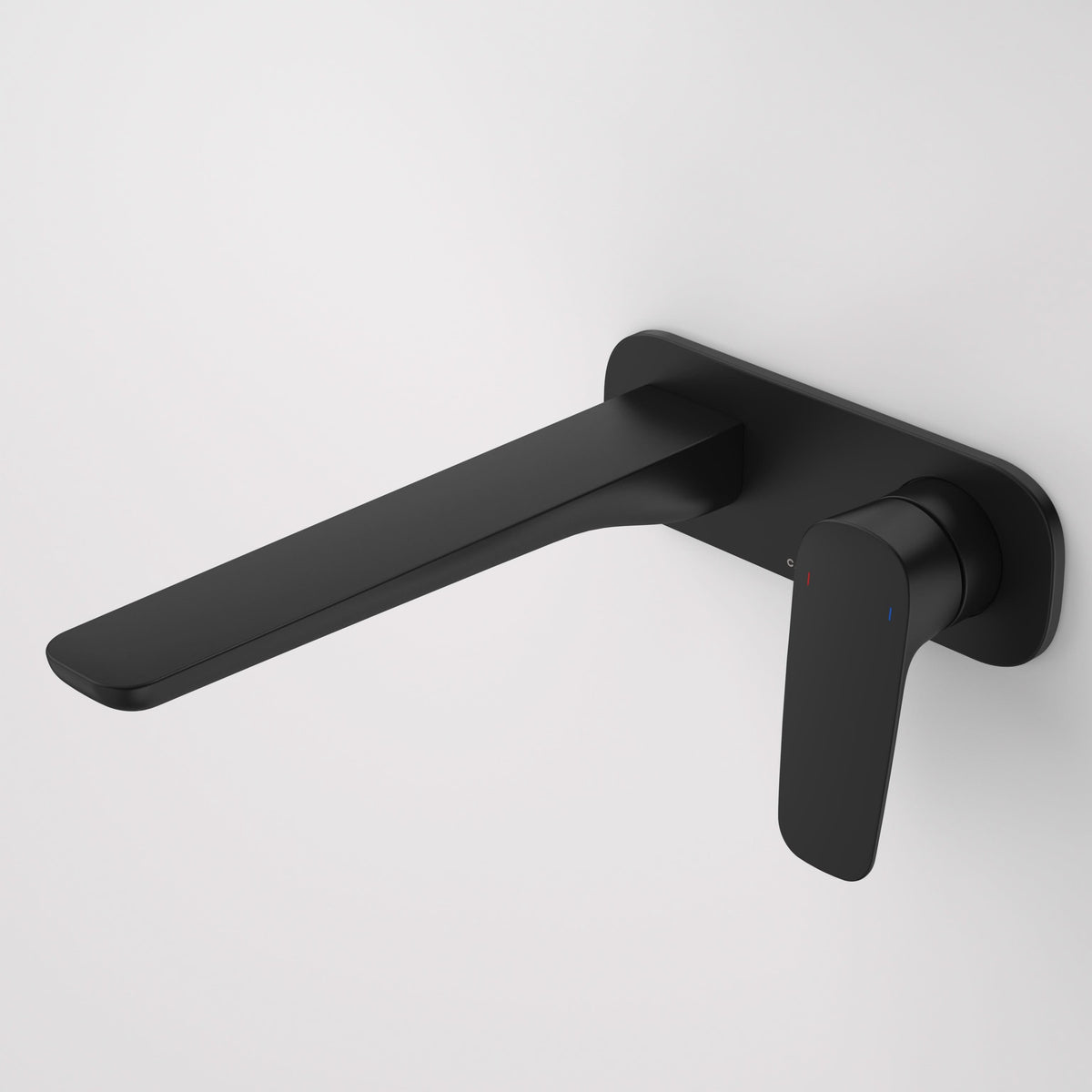 Caroma Contura II Wall Basin/Bath Mixer 220mm, Matte Black