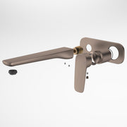 Caroma Contura II Wall Basin/Bath Mixer 220mm - Trim Kit, Brushed Bronze