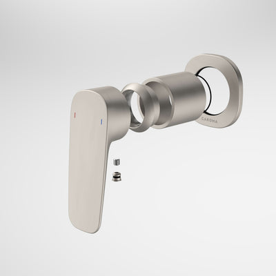 Caroma Contura II Bath/Shower Mixer - Trim Kit, Brushed Nickel