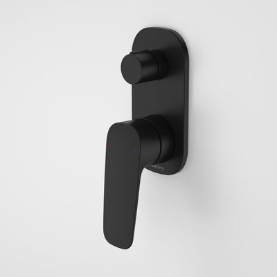 Caroma Contura II Bath/Shower Mixer with Diverter, Matte Black