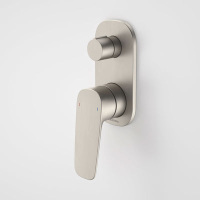 Caroma Contura II Bath/Shower Mixer with Diverter, Brushed Nickel