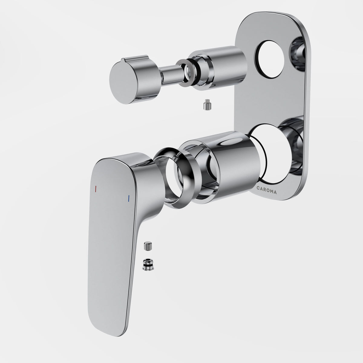 Caroma Contura II Bath/Shower Mixer with Diverter - Trim Kit, Chrome