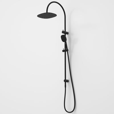 Caroma Contura II Rail Shower, Matte Black