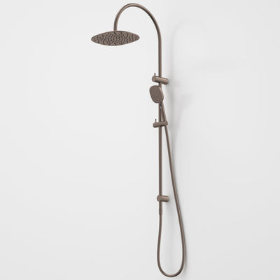 Caroma Contura II Rail Shower with Overhead, Brushed Bronze