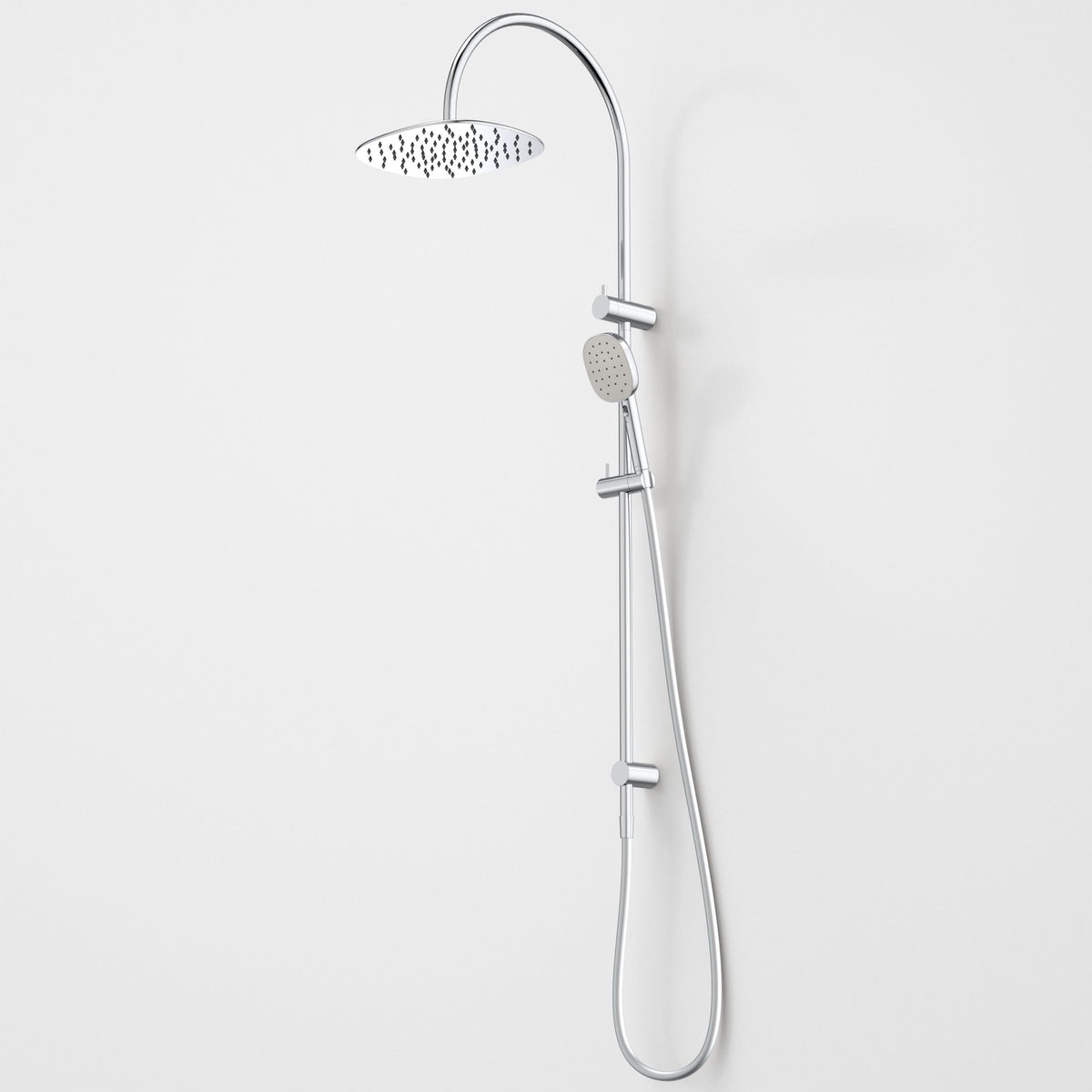Caroma Contura II Rail Shower with Overhead, Chrome