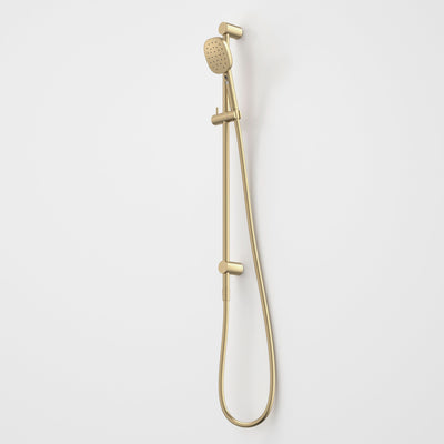 Caroma Contura II Rail Shower, Brushed Brass