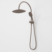Caroma Contura II Compact Twin Shower, Brushed Bronze