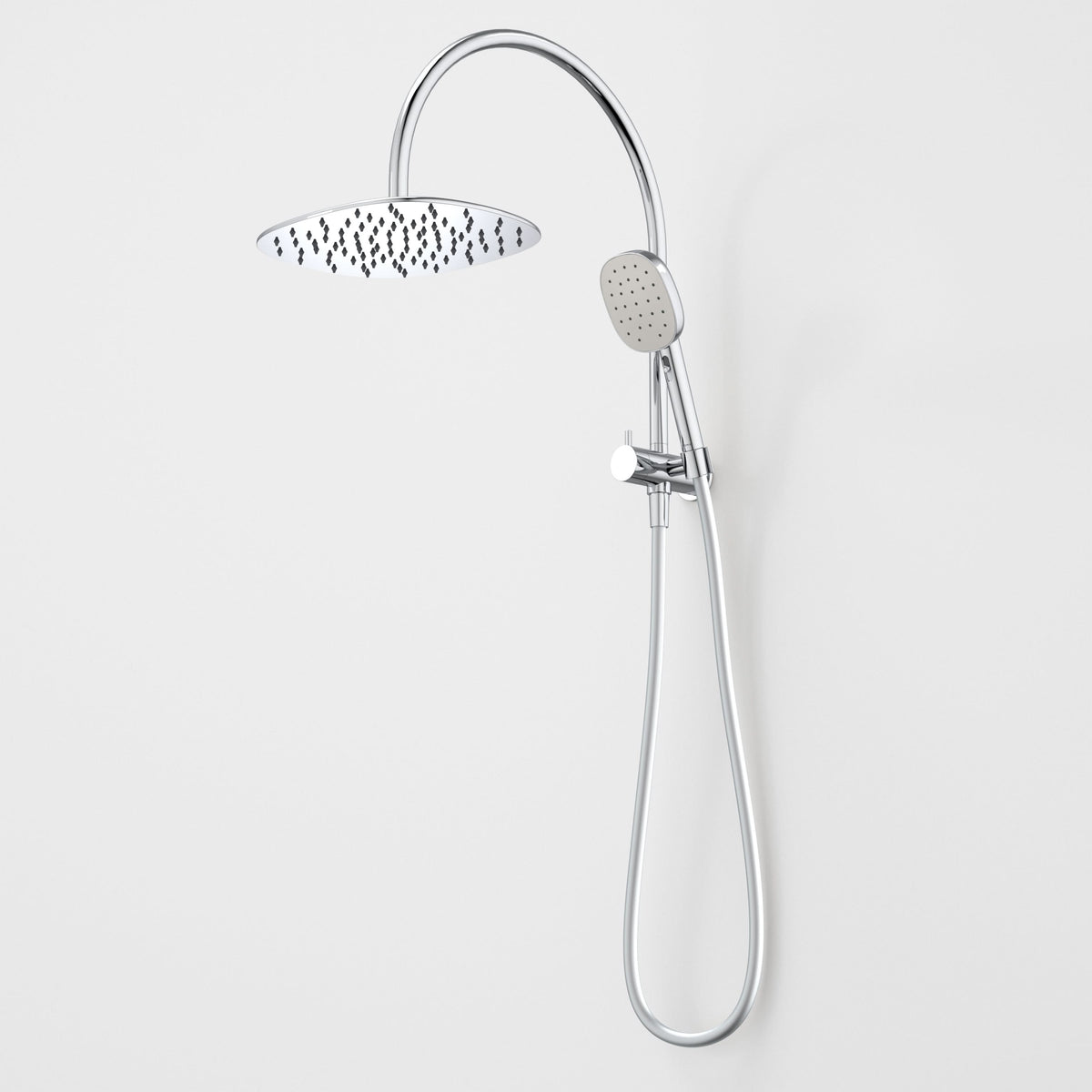 Caroma Contura II Compact Twin Shower, Chrome