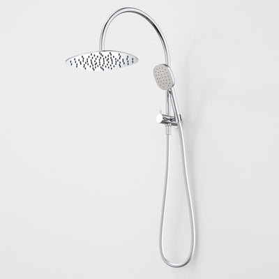 Caroma Contura II Compact Twin Shower, Chrome