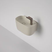 Caroma Contura II Hand Wall Basin (1 Tap Hole), Matte Clay