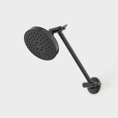 Caroma Luna Adjustable Shower And Arm, Black