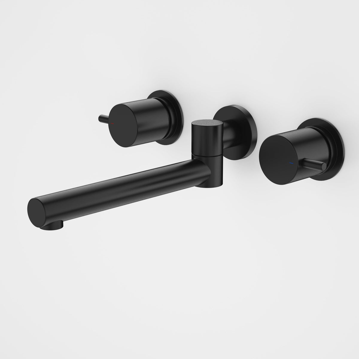 Caroma Luna Lever Laundry Set - Lead Free, Satin Black