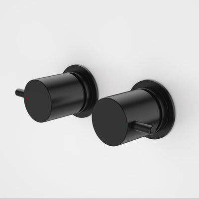 Caroma Luna Lever Wall Top Assemblies - Lead Free, Satin Black