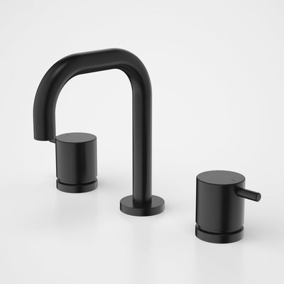 Caroma Luna Lever Basin Set - Lead Free, Satin Black