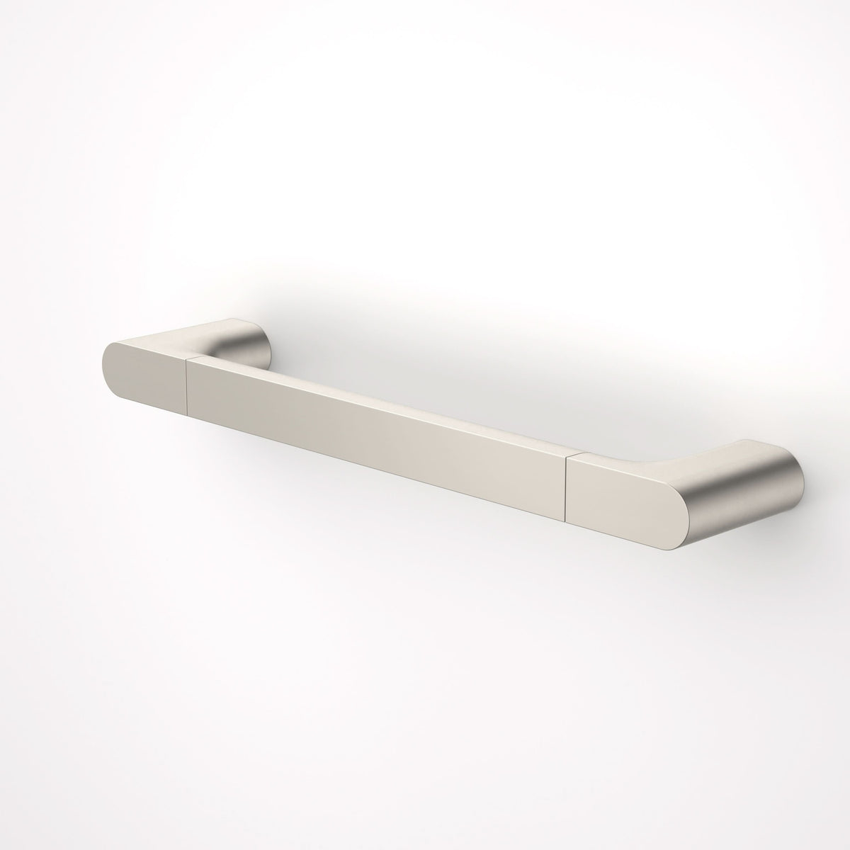 Caroma Urbane II Universal Rail Straight 400mm, Brushed Nickel