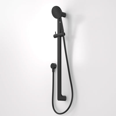 Caroma Urbane II Universal Rail Shower, Matte Black