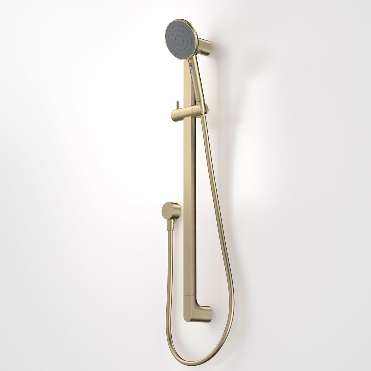 Caroma Urbane II Universal Rail Shower, Brushed Brass