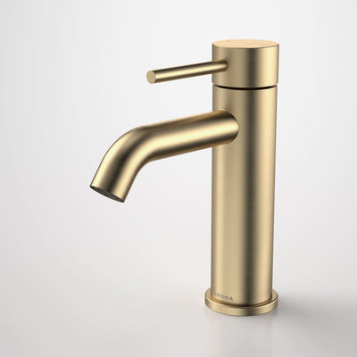Caroma Liano II Basin Mixer, Brushed Brass