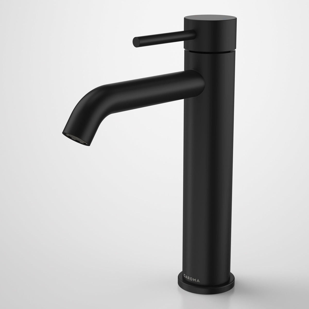 Caroma Liano II Mid Tower Basin Mixer, Matte Black