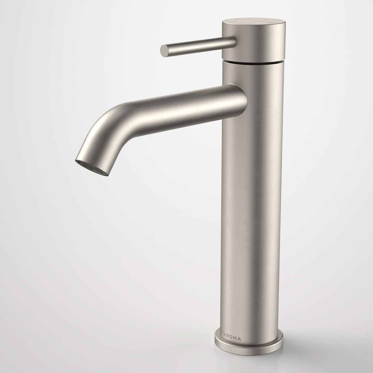 Caroma Liano II Mid Tower Basin Mixer, Brushed Nickel