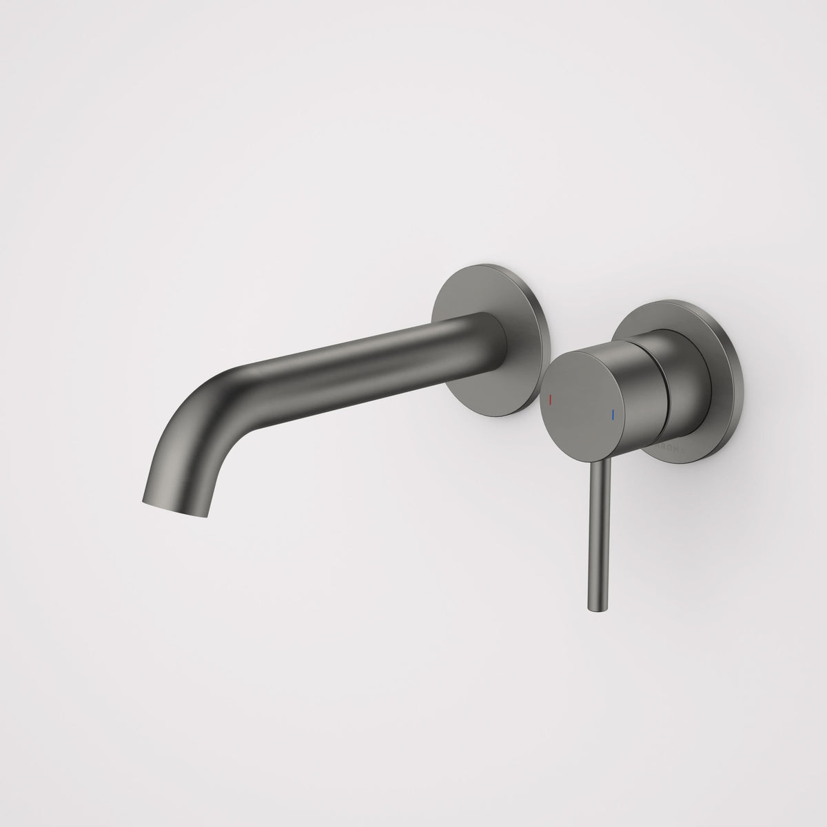 Caroma Liano II 175mm Wall Basin / Bath Mixer (2 x Round Cover Plates) - Lead Free, Gunmetal