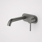 Caroma Liano II 175mm Wall Basin / Bath Mixer (Round Cover Plate), Gunmetal