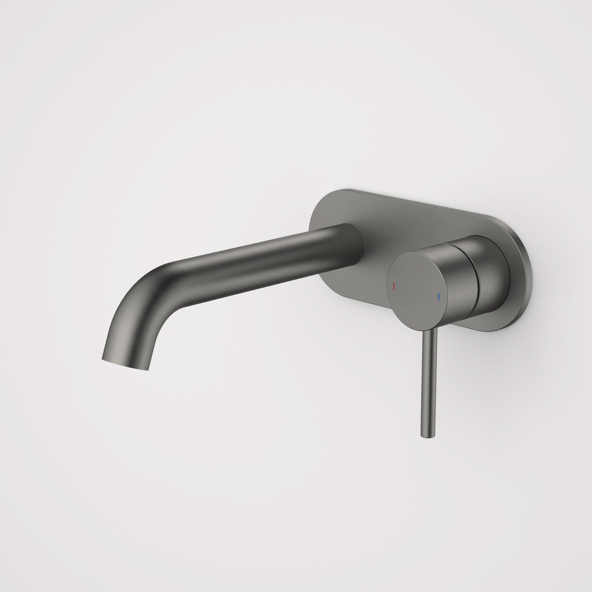 Caroma Liano II 175mm Wall Basin / Bath Mixer (Round Cover Plate), Gunmetal