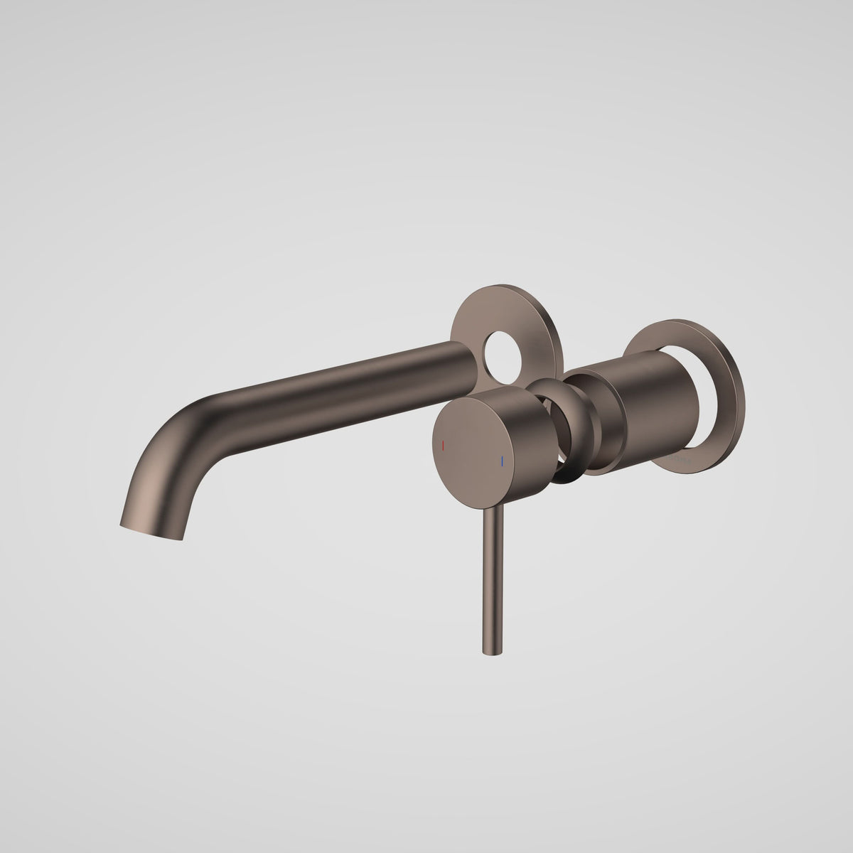 Caroma Liano II 175mm Wall Basin / Bath Trim Kit (2 x Round Cover Plates), Brushed Bronze